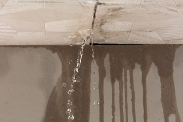 Professional Flood Damage Cleanup technician working in Kewaskum, WI